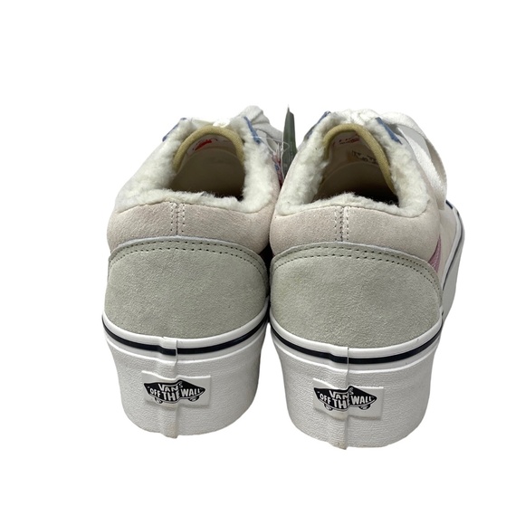 VANS Old Skool Platform For Women Sherpa Suede Multi Low Top Shoes VN0A7Q5MMUL - Picture 8 of 10